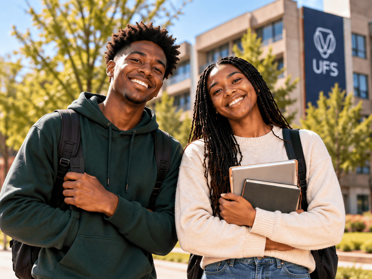 Students using Roomza to find student accommodation